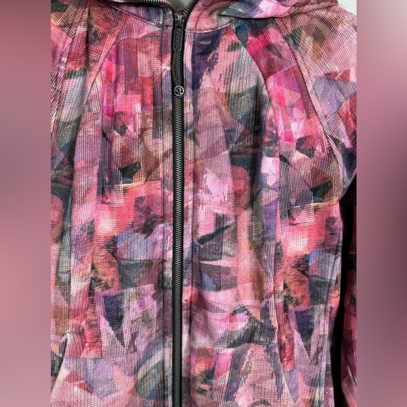 Lululemon Scuba Hoodie *Light Cotton FleeceSun Dazed Multi Pink / Super Dark -10 - Picture 9 of 16